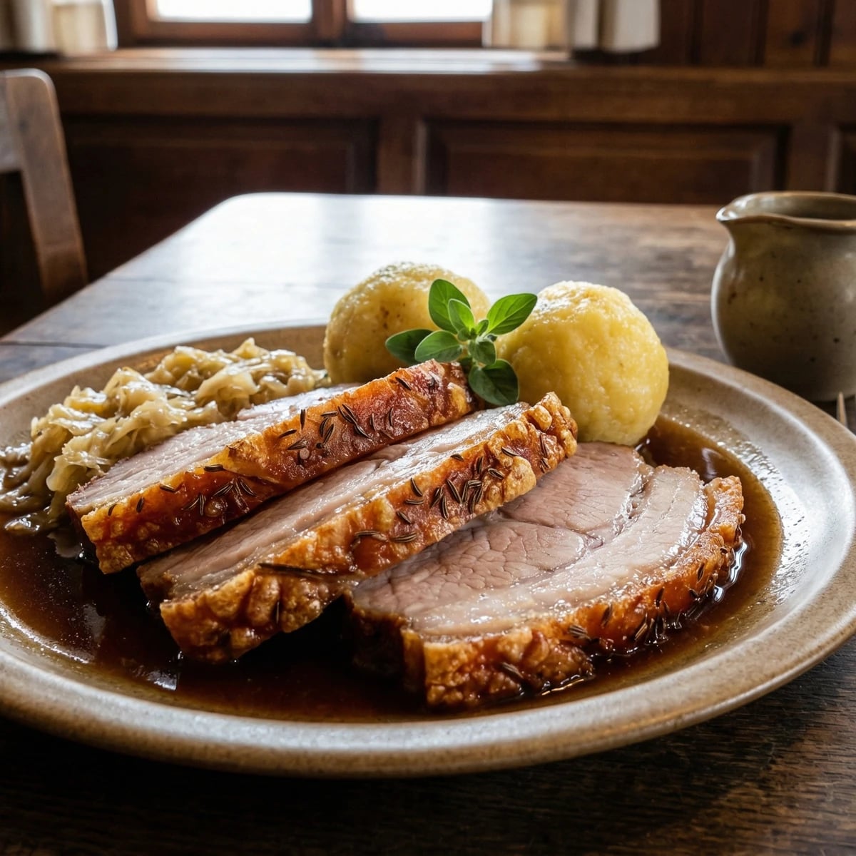 Schweinsbraten mit Kruste