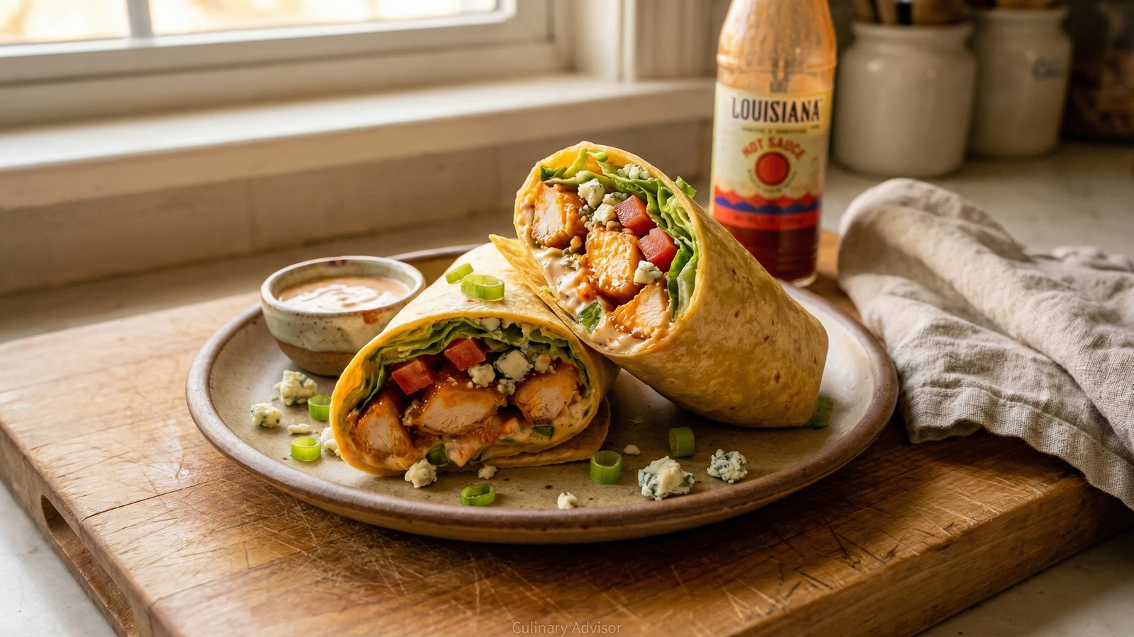 Cajun Buffalo Chicken Wrap