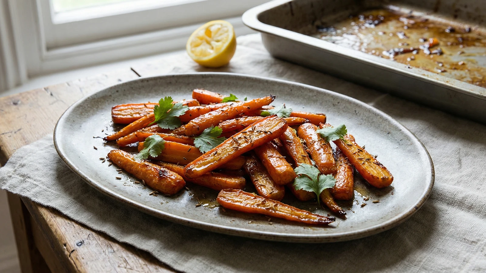Roasted Carrots with Cumin and Honey