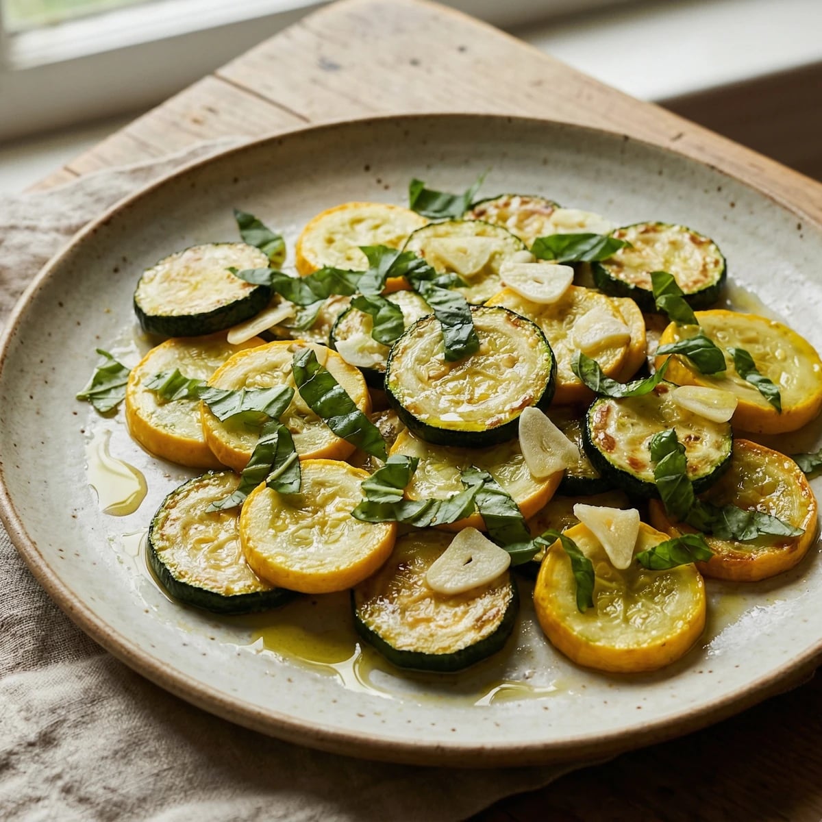 Summer Squash with Fresh Basil