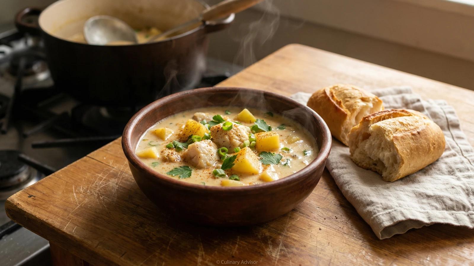 Catfish and Potato Chowder