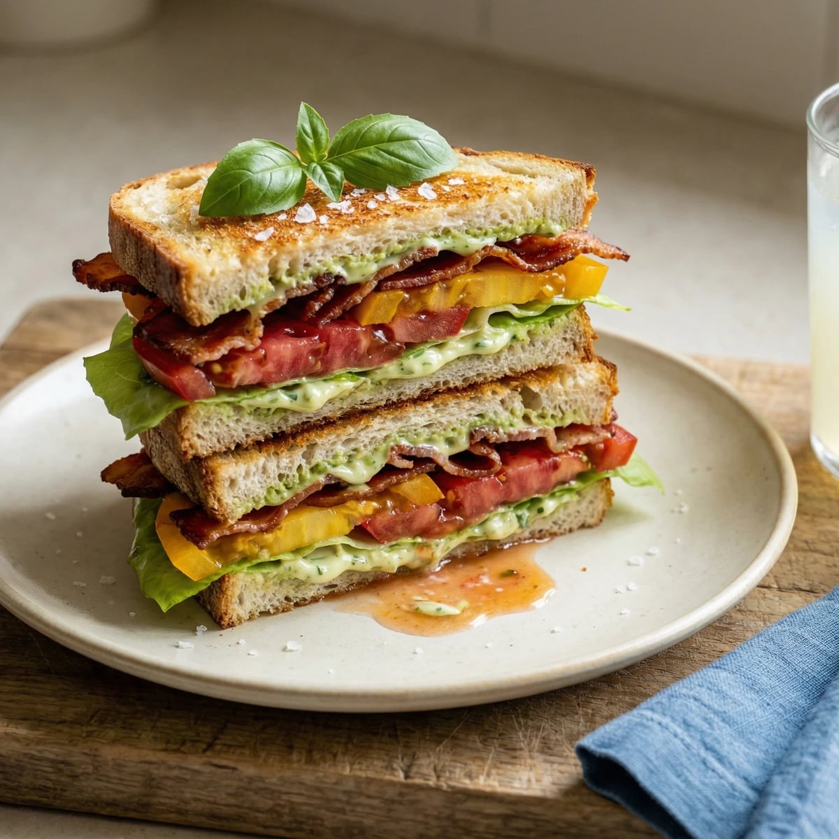 Heirloom Tomato BLT with Basil Aioli