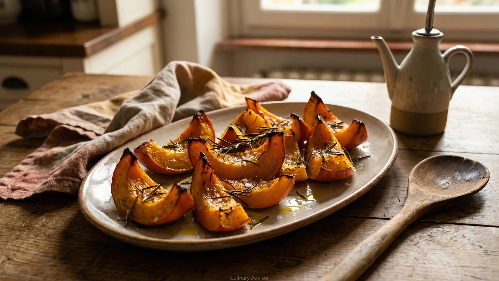 Zucca al Forno con Rosmarino