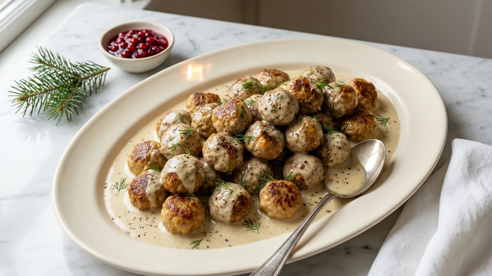 Swedish Meatballs with Cream Sauce