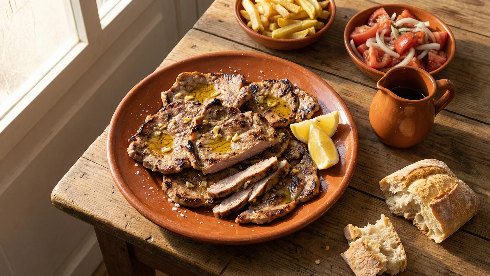 Febras de Porco Grelhadas