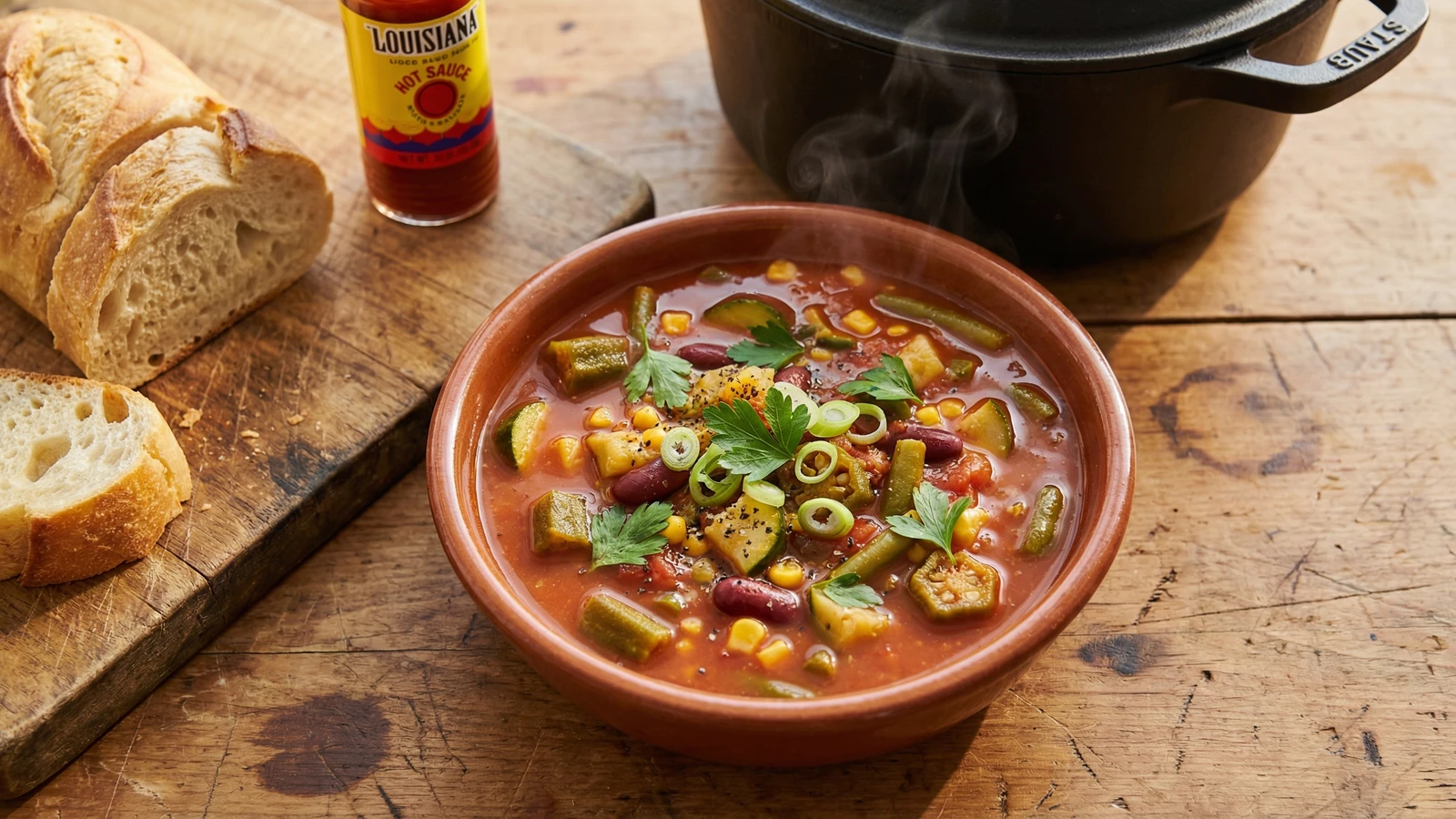 Vegetable Soup Cajun Style