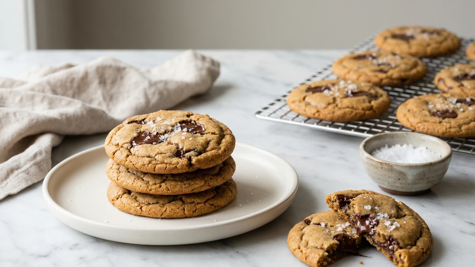 Tahini Chocolate Chip Cookies
