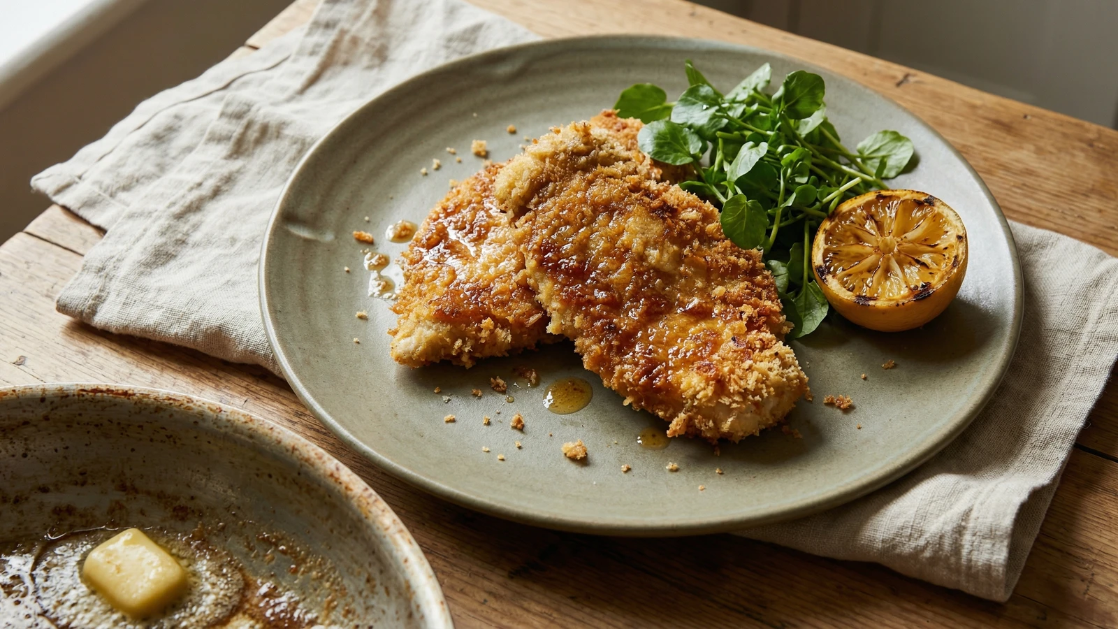 Chicken Escalopes in Breadcrumbs