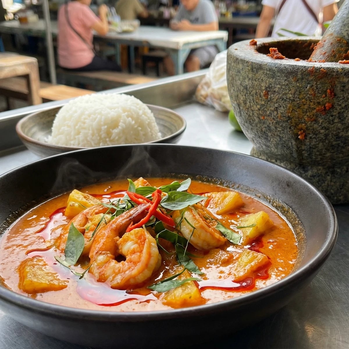 Pineapple Shrimp Curry (Gaeng Kua Sapparot)