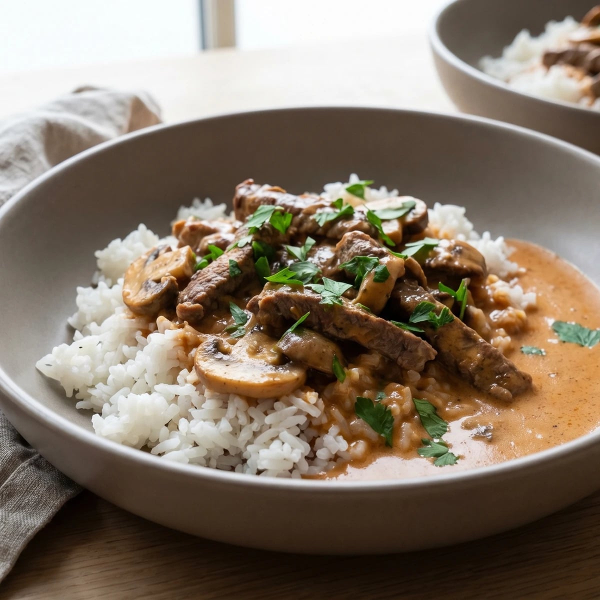 Dansk Oksebof Stroganoff