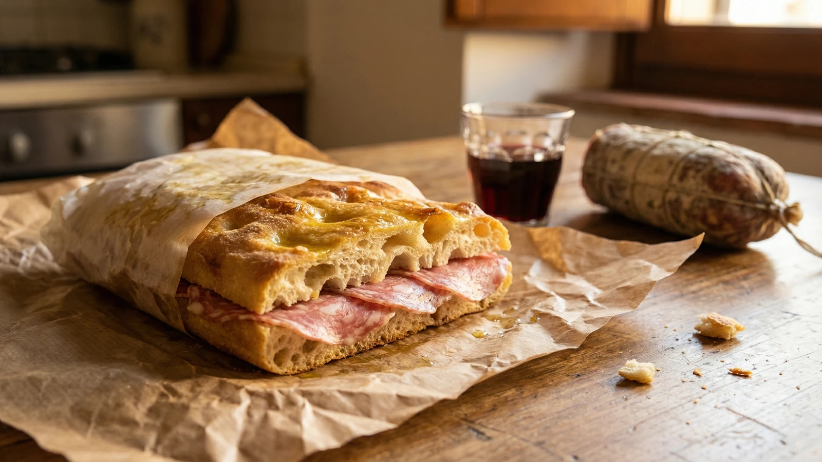 Schiacciata with Finocchiona