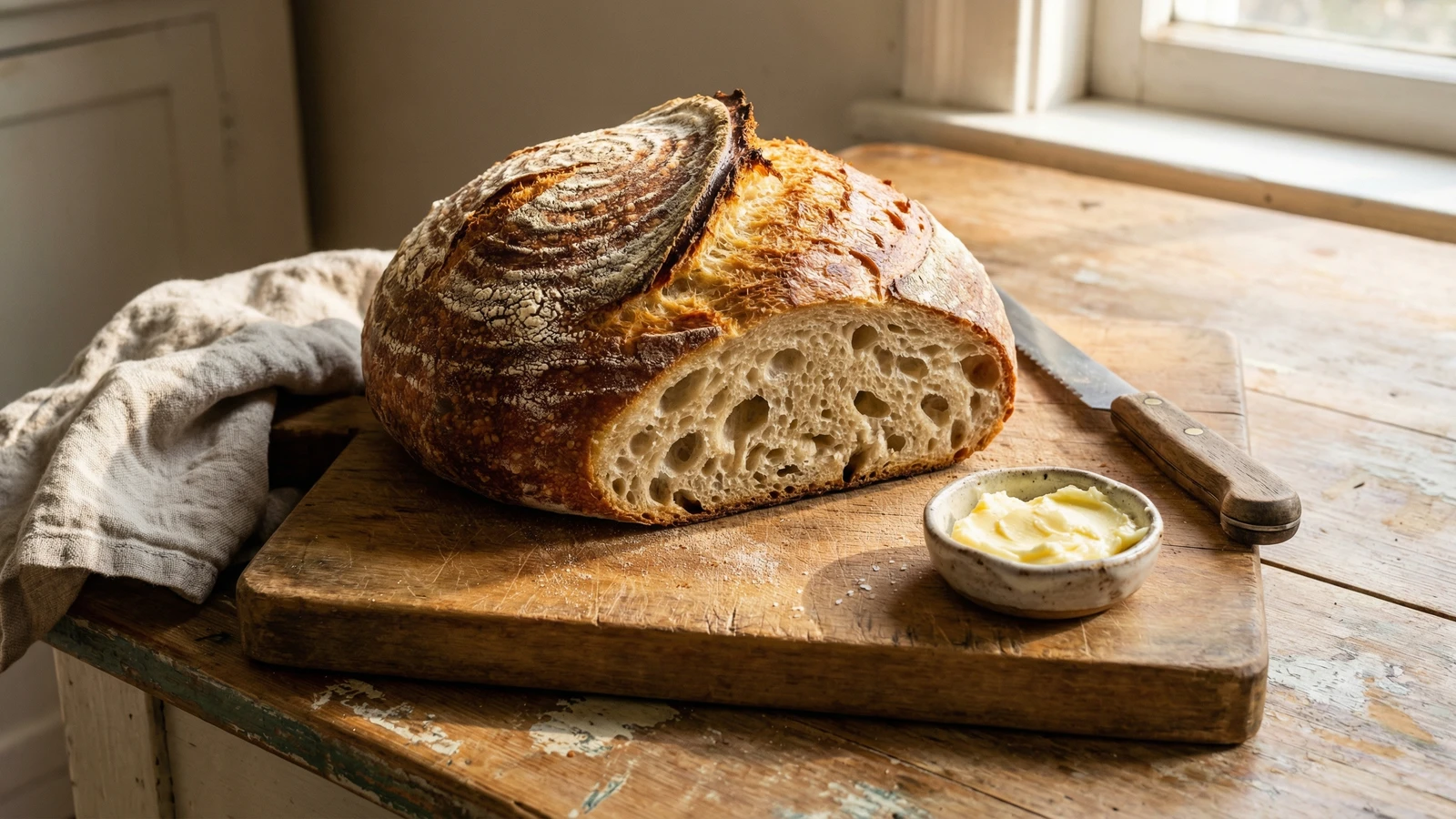 No-Knead Overnight White Bread
