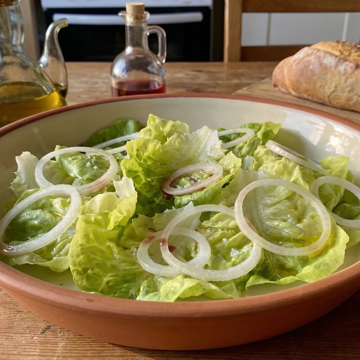 Salada de Alface com Cebola