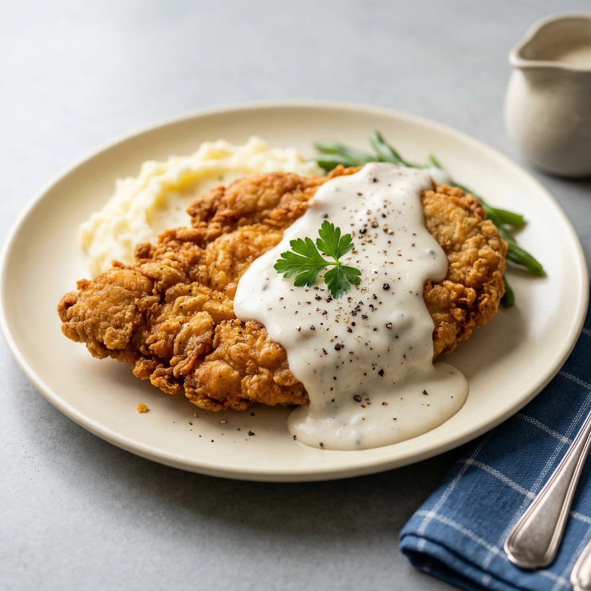 Chicken Fried Chicken with Cream Gravy