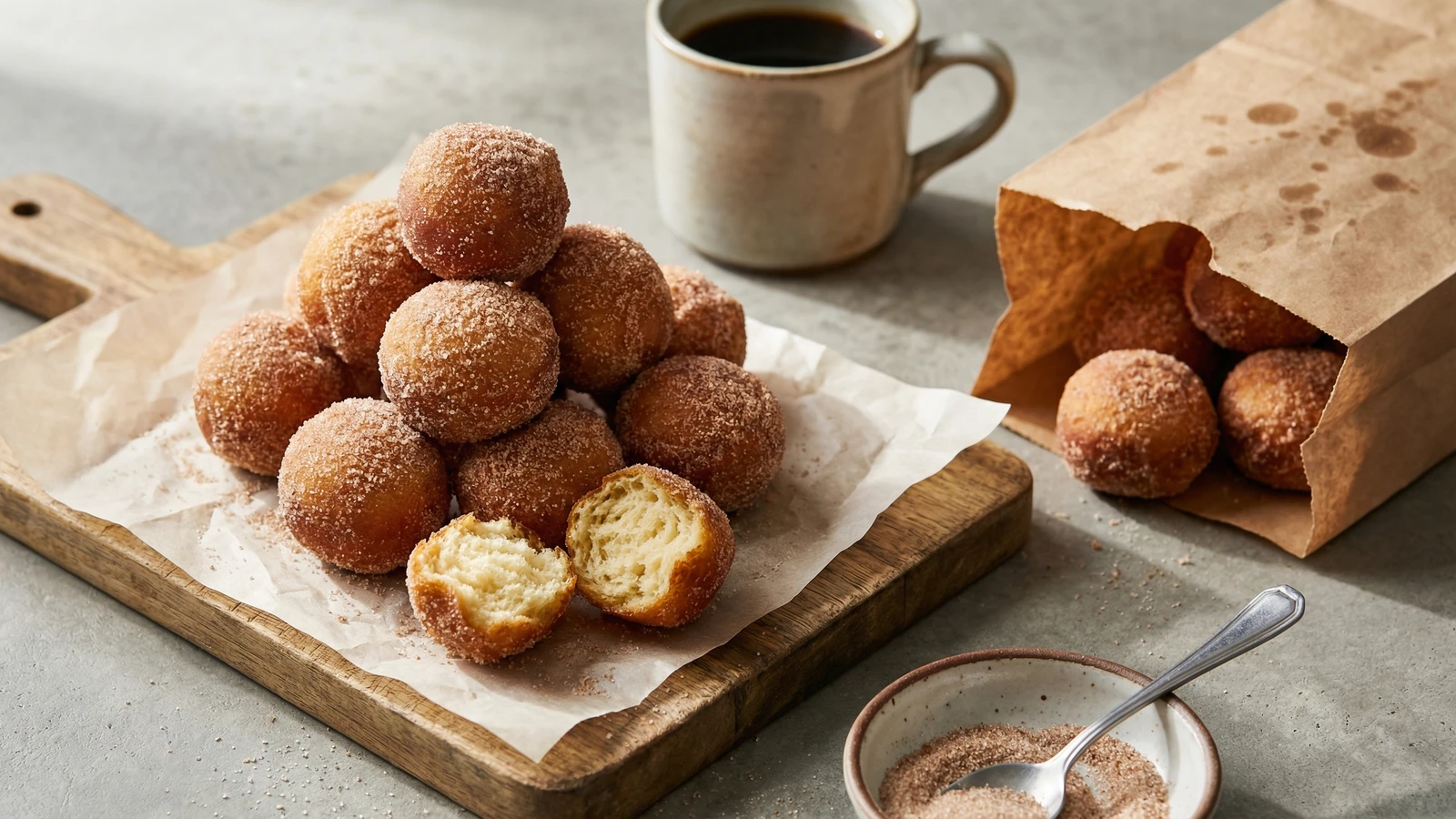 Cinnamon Sugar Donut Holes
