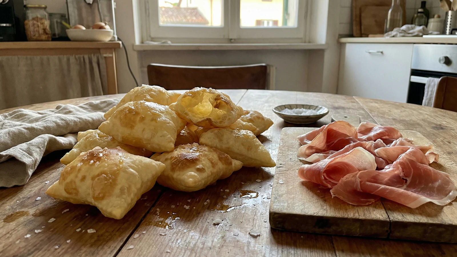 Gnocco Fritto con Salumi