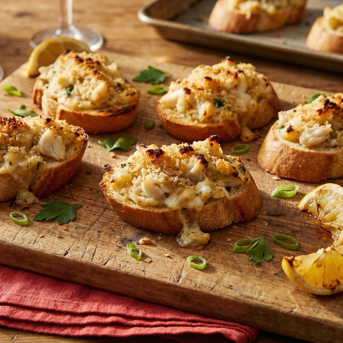 Deviled Crab Toast New Orleans Style