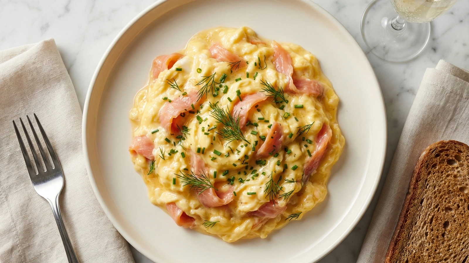 Smoked Salmon Scrambled Eggs