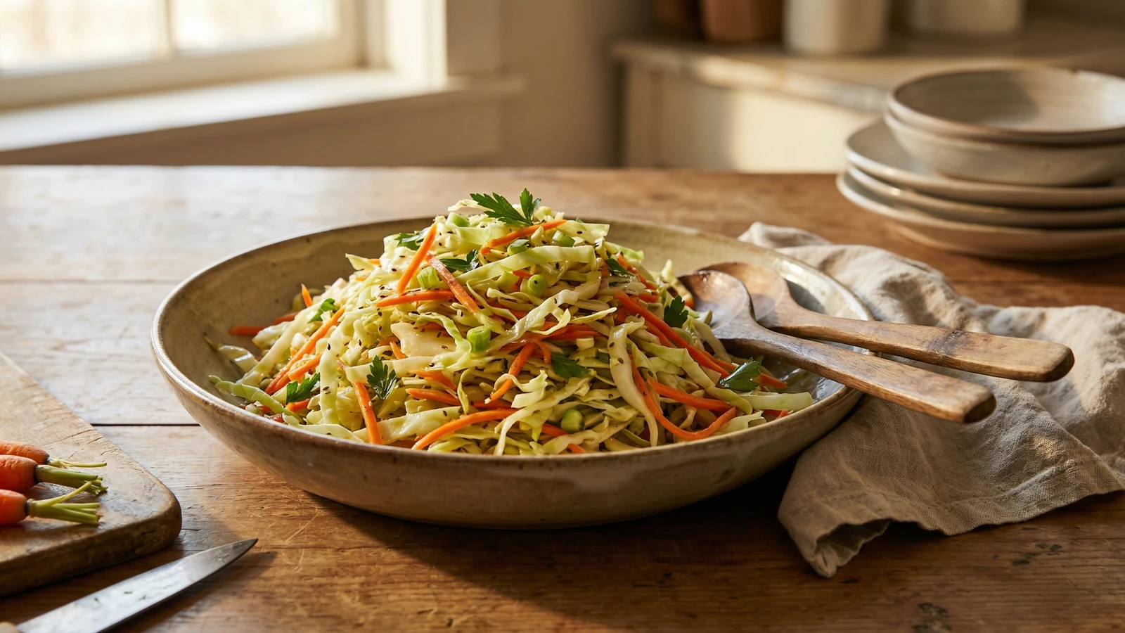 Cabbage Slaw with Apple Cider Vinaigrette