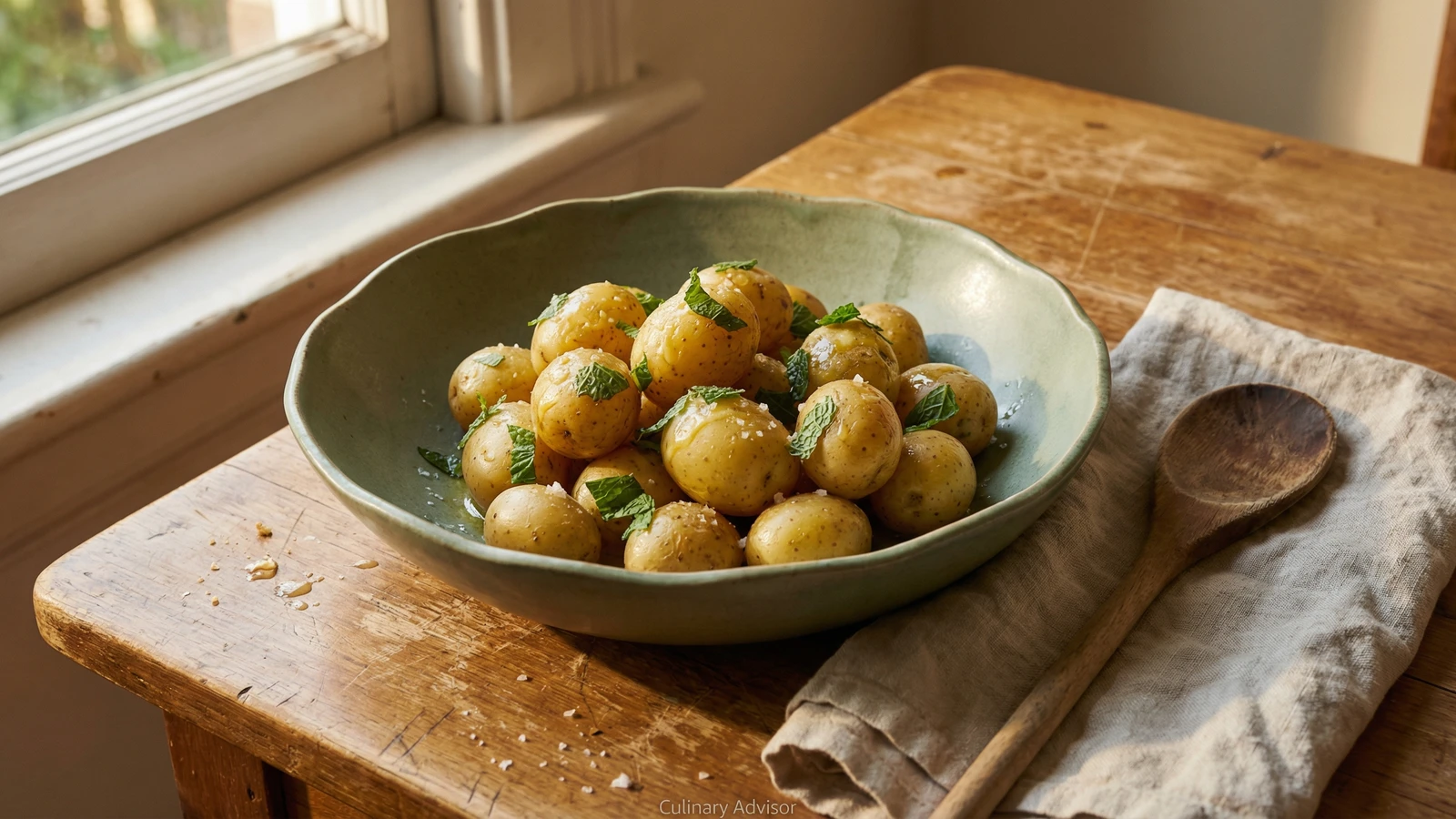 New Potatoes with Mint and Butter