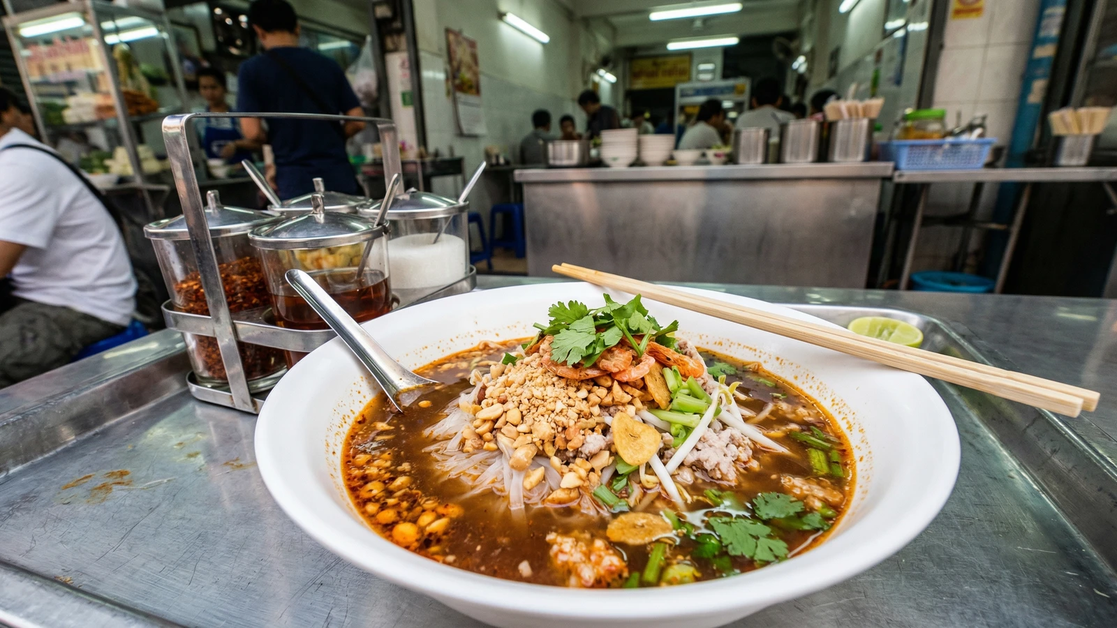 Spicy Noodle Soup (Kuay Tiew Tom Yum)