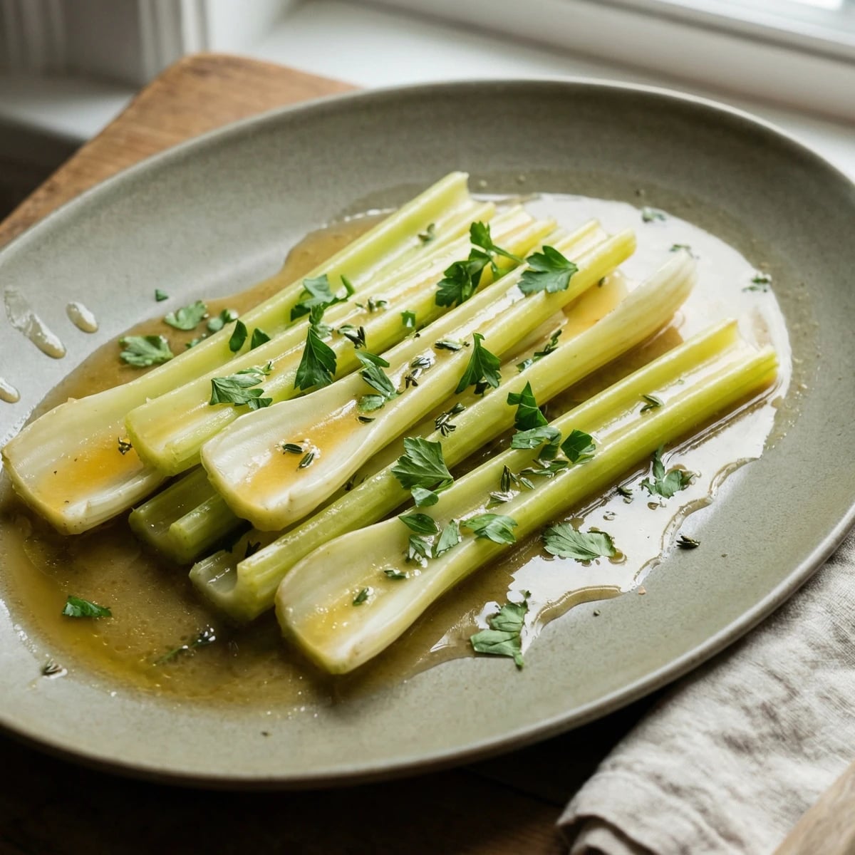 Braised Celery with Butter