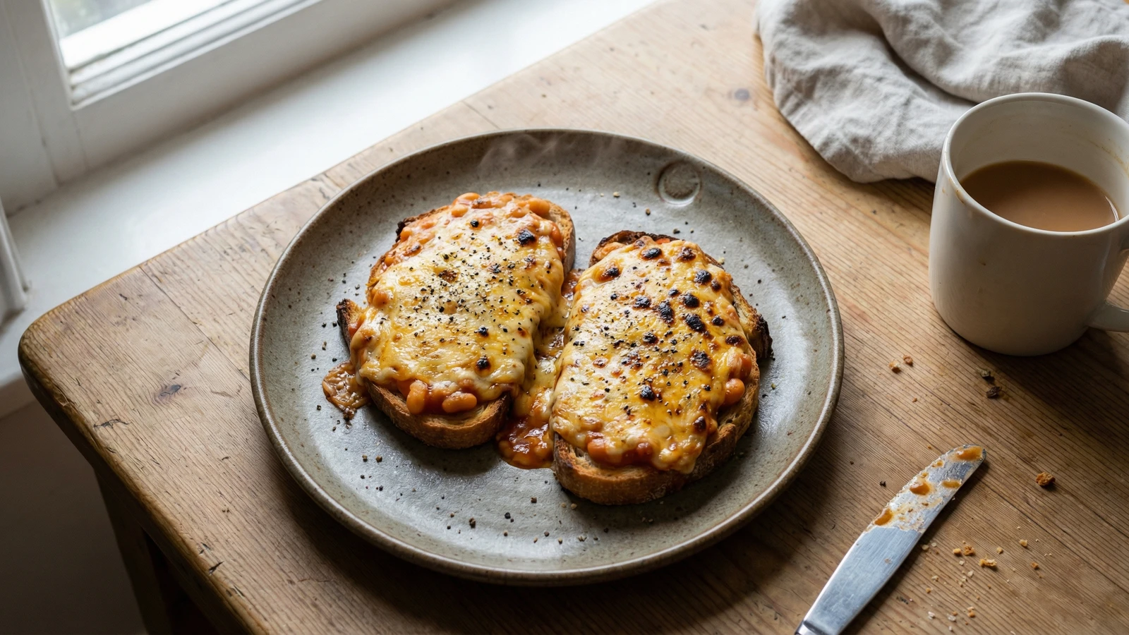 Cheese and Beans on Toast
