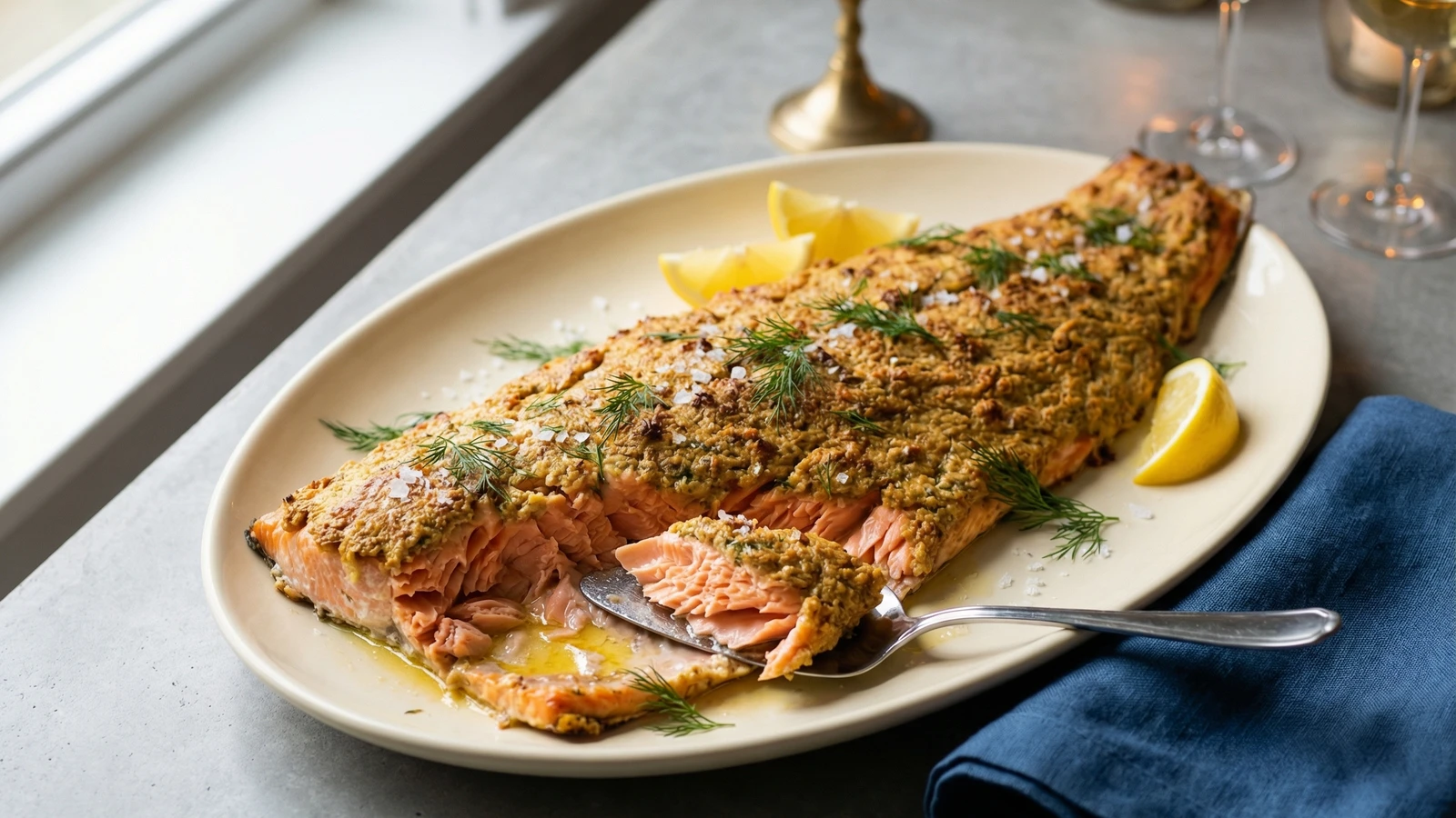 Horseradish-Crusted Salmon