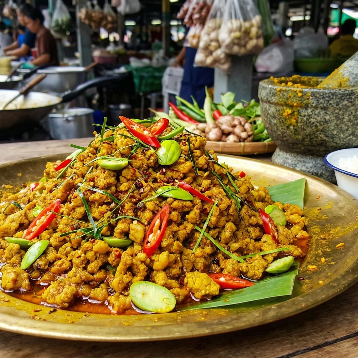 Dry-Fried Minced Pork Curry (Khua Kling Moo)