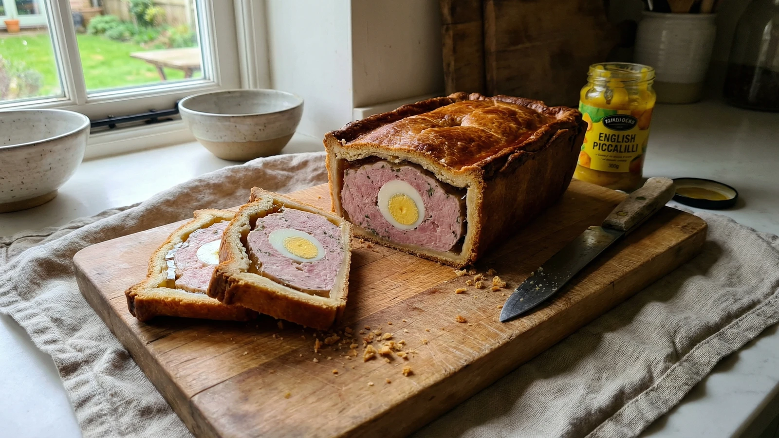 Gala Pie with Boiled Eggs