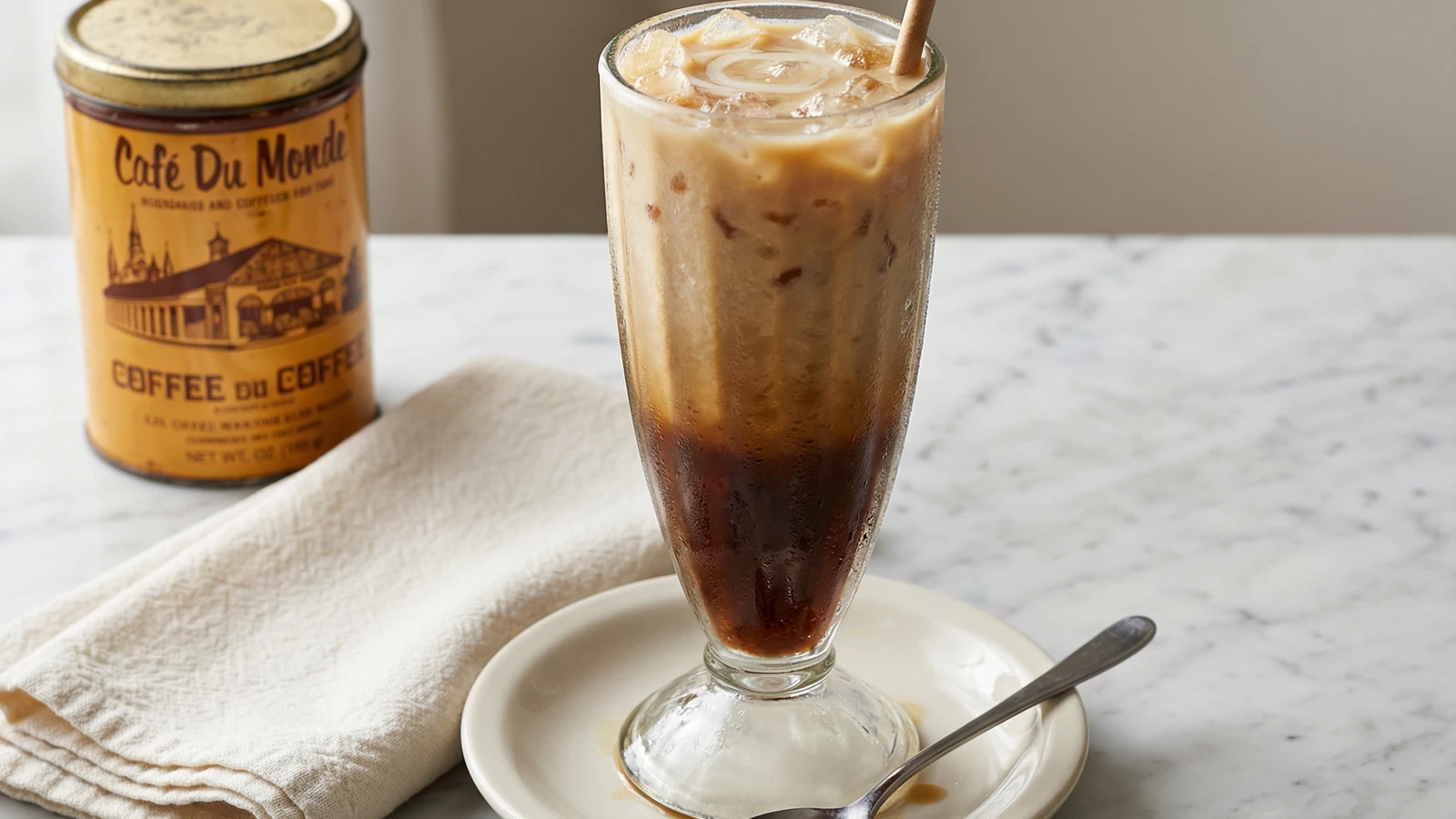 New Orleans Iced Cafe au Lait