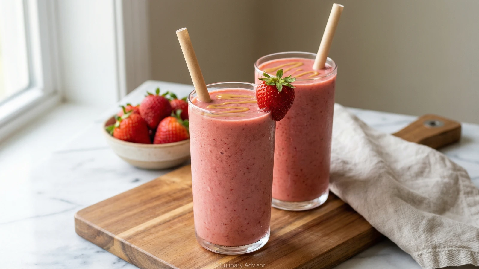 Strawberry Peanut Butter Smoothie