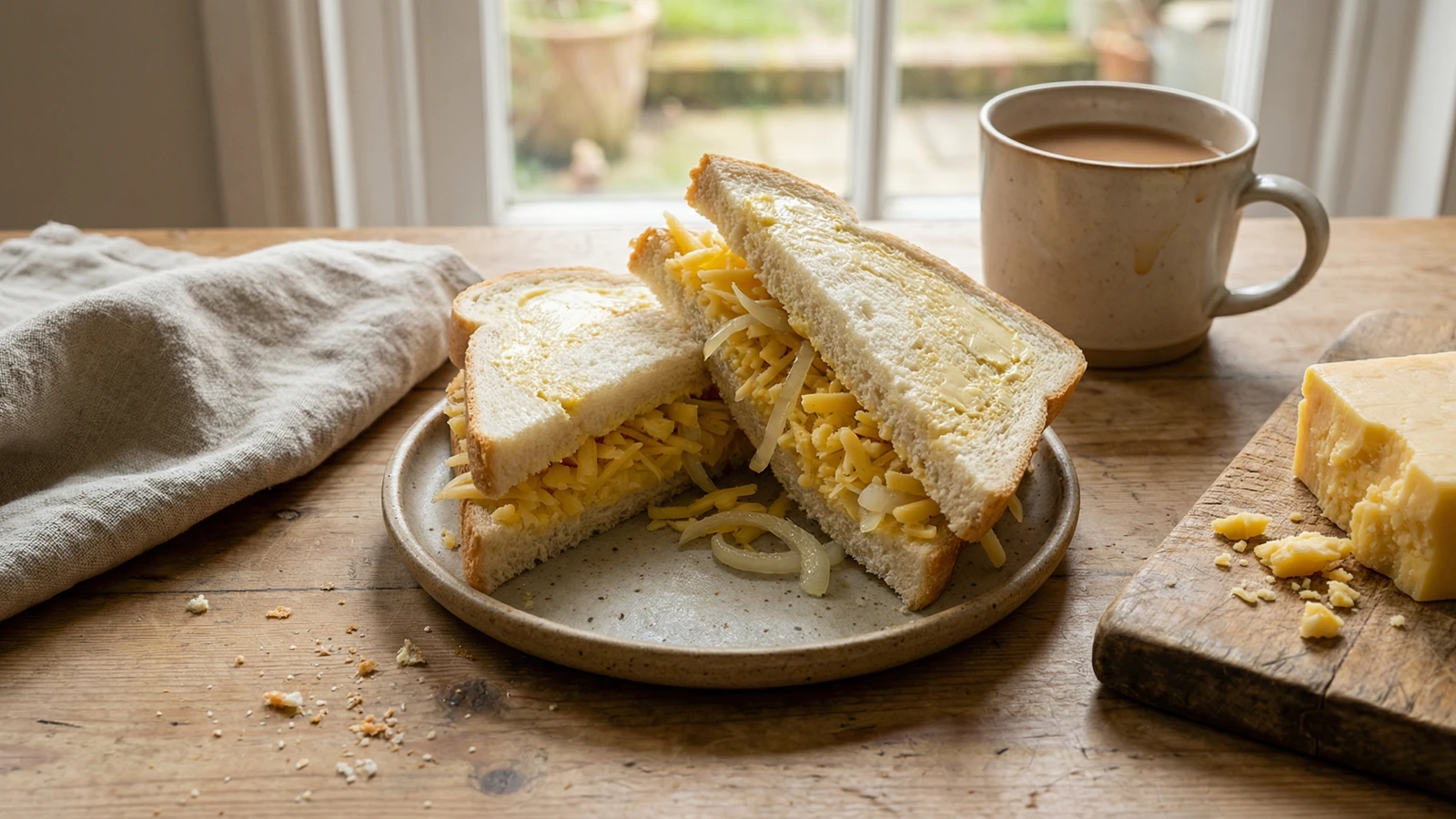 Cheese and Onion Sandwich