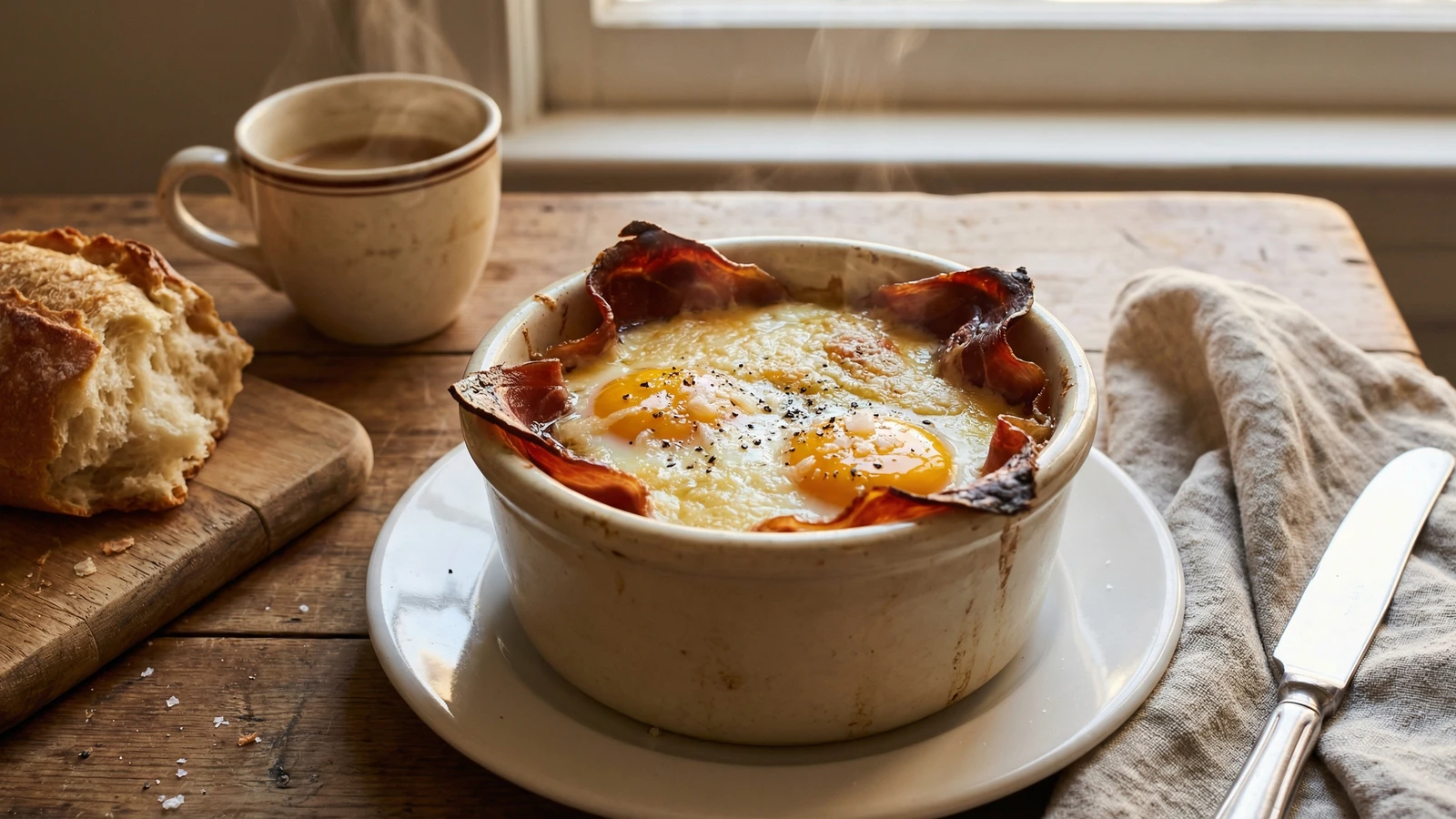 Uova al Forno con Prosciutto di Parma