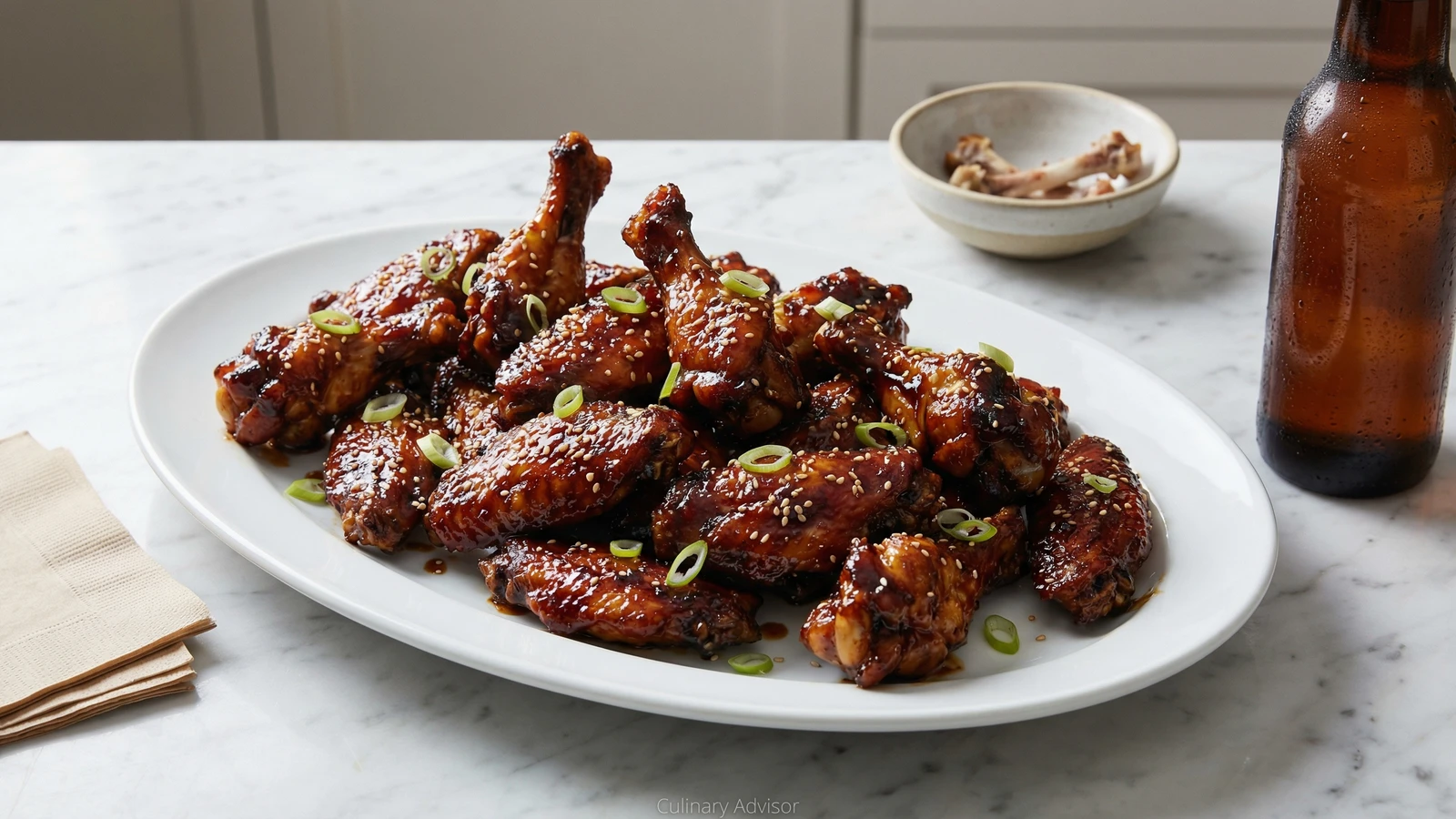 Sticky Honey Garlic Wings