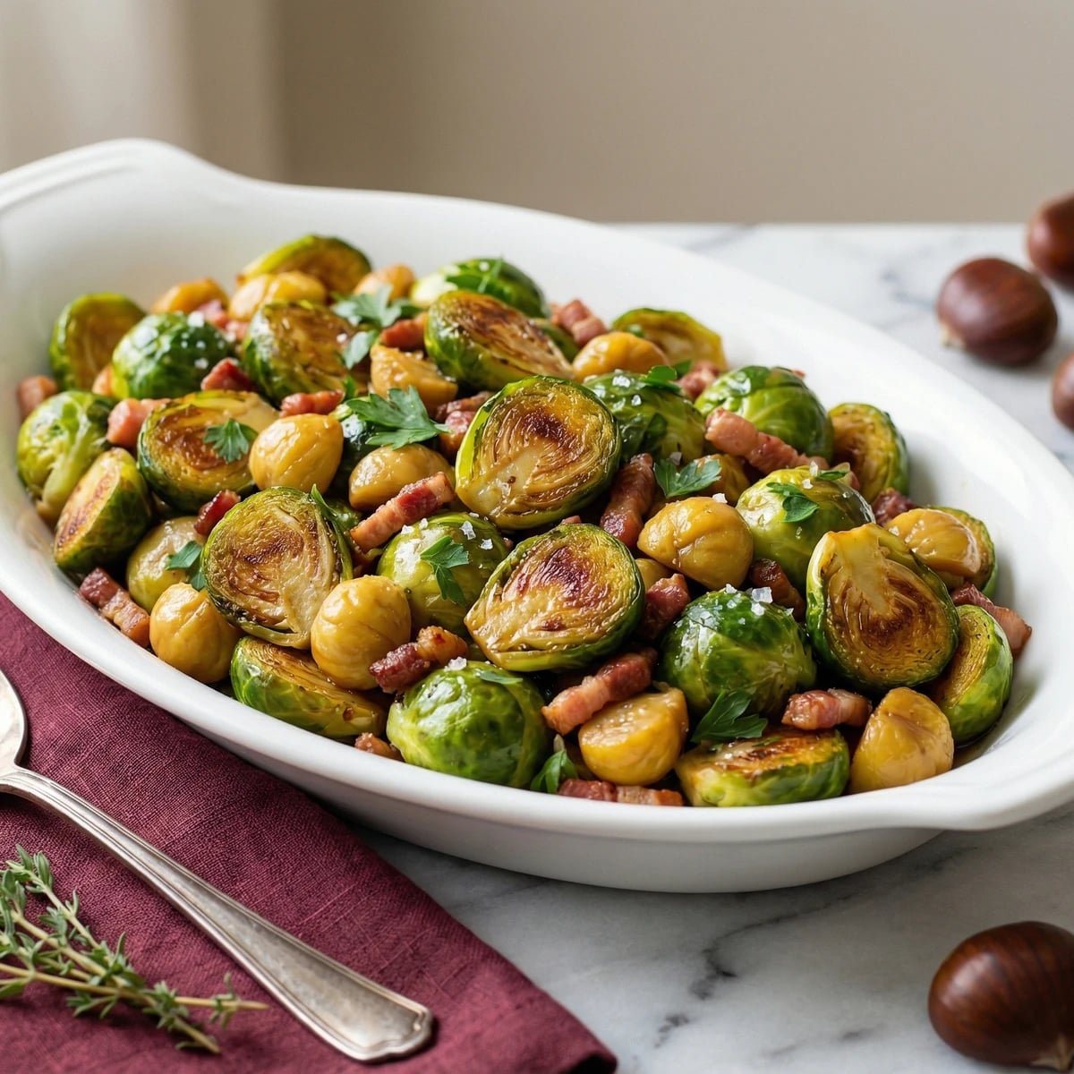 Brussels Sprouts with Chestnuts