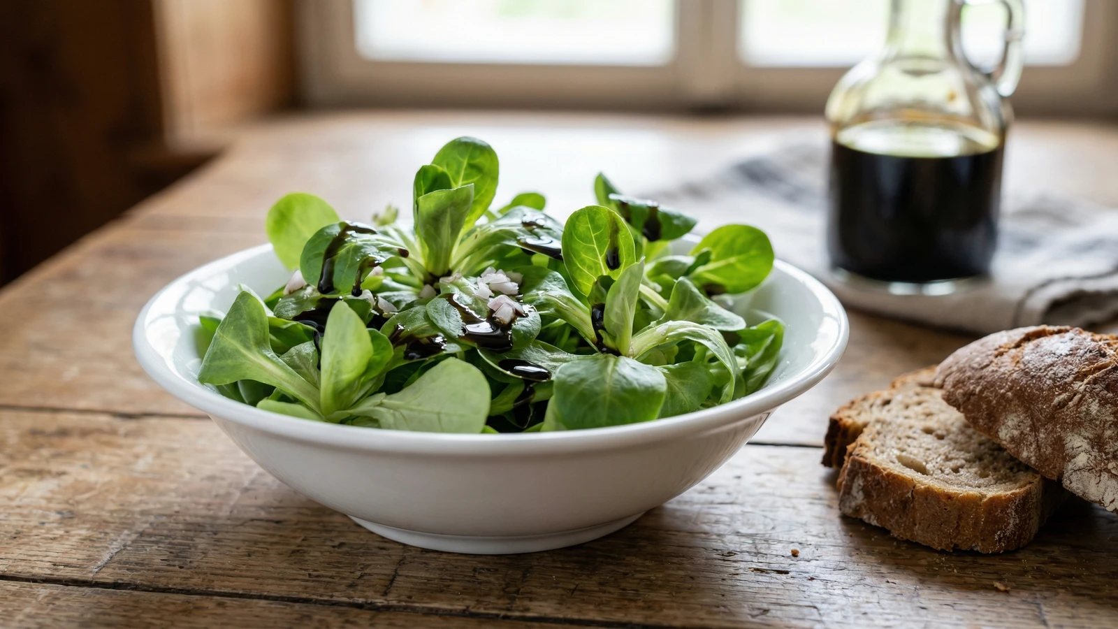 Vogerlsalat mit Kernöl