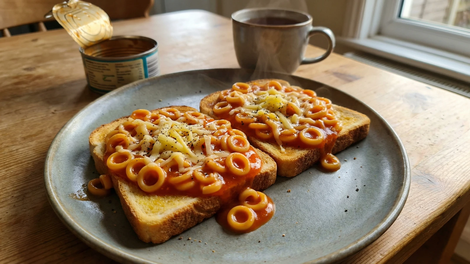 Tinned Spaghetti on Toast