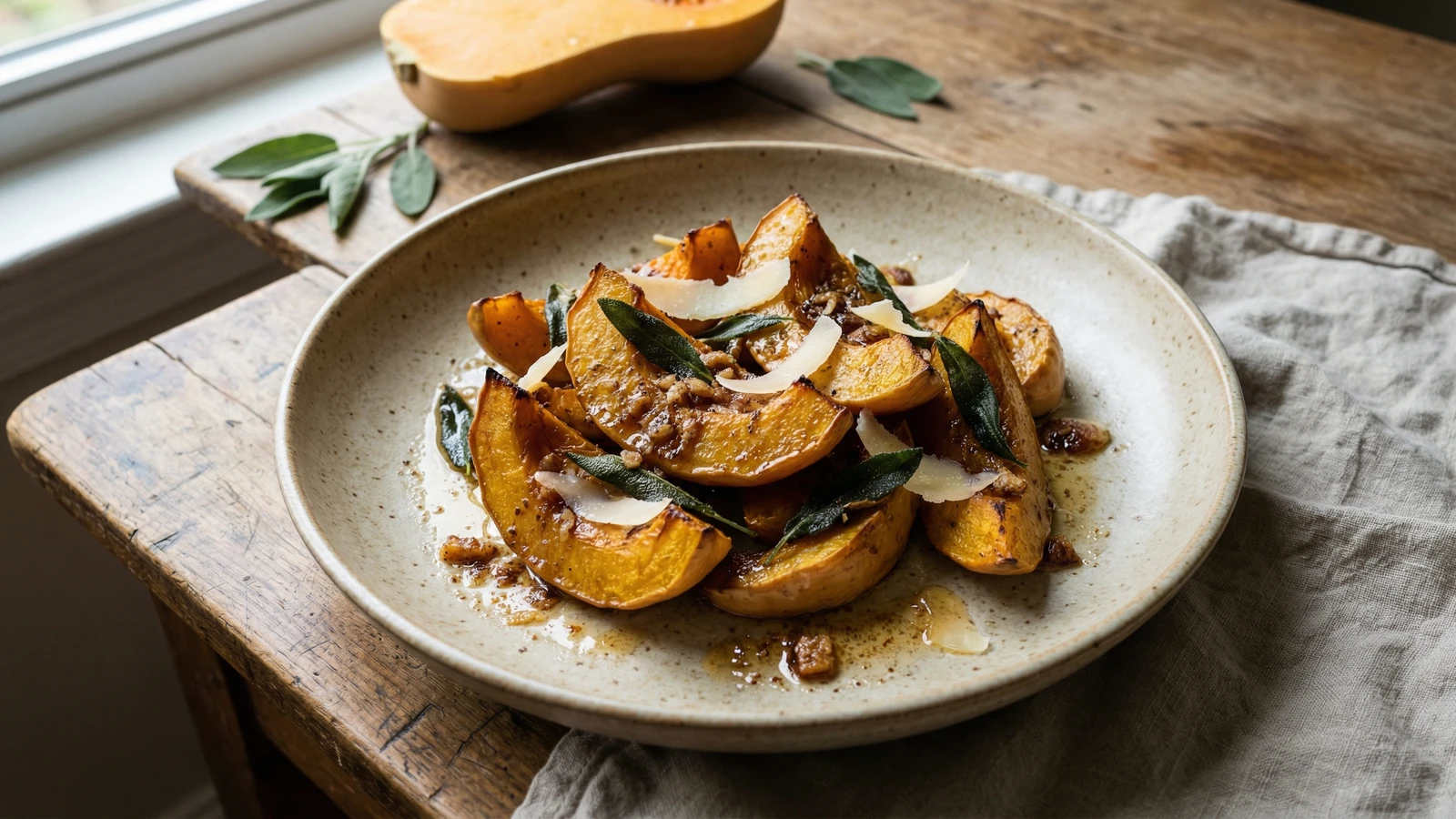 Roasted Squash with Sage and Brown Butter