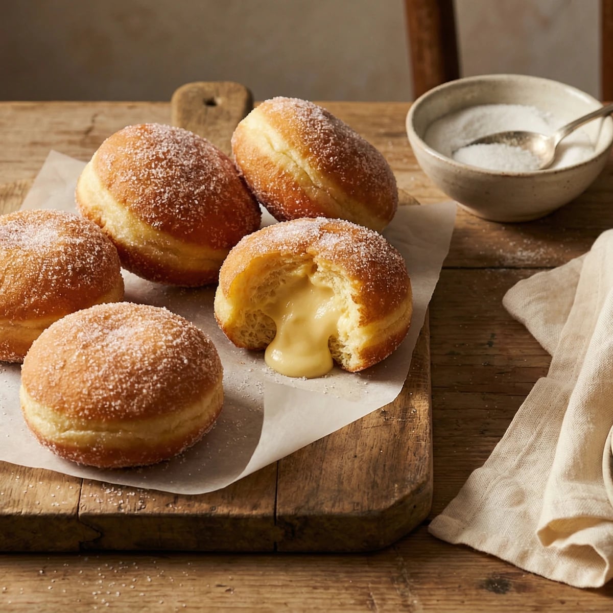 Bomboloni with Pastry Cream