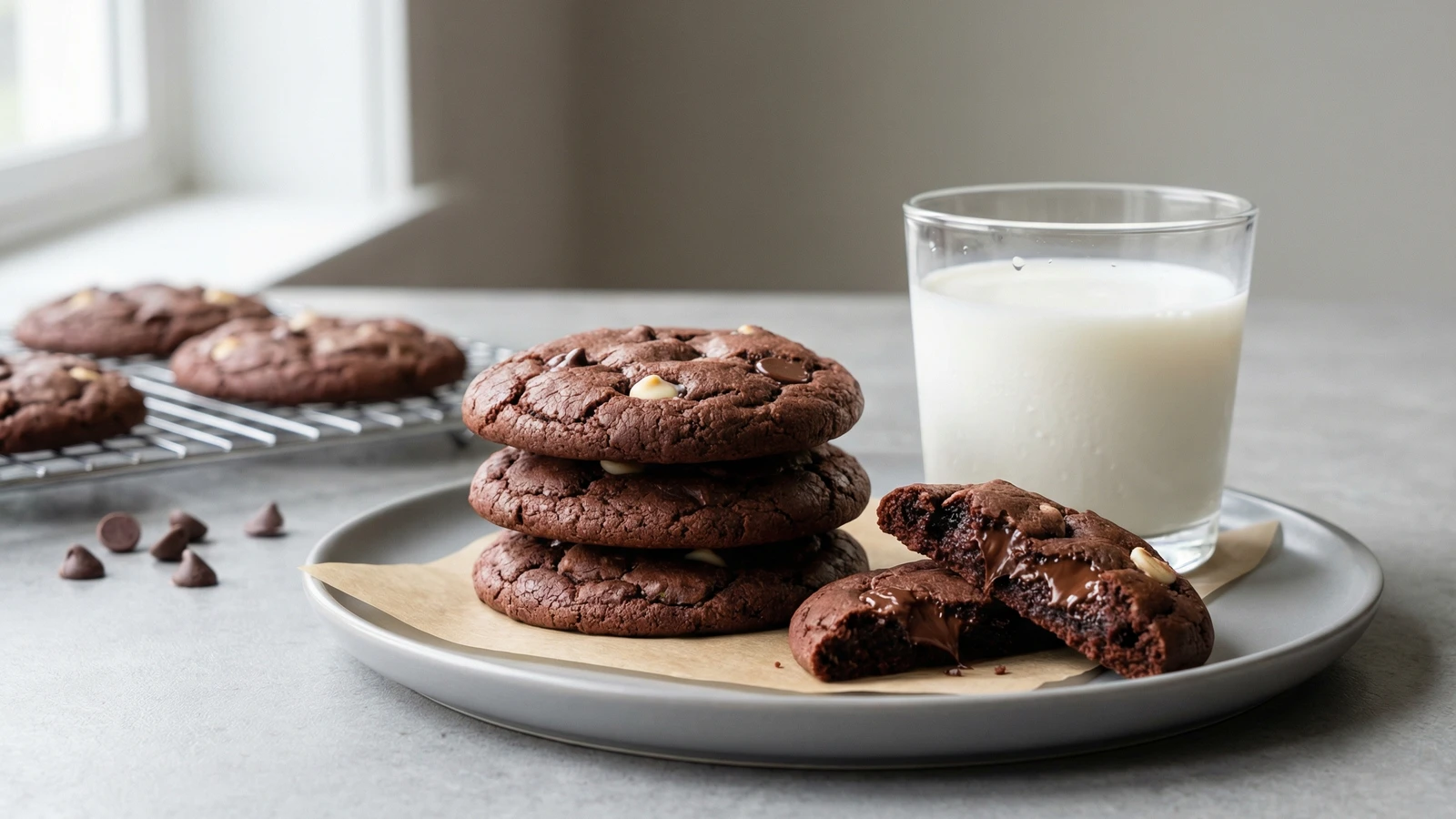 Triple Chocolate Cookies
