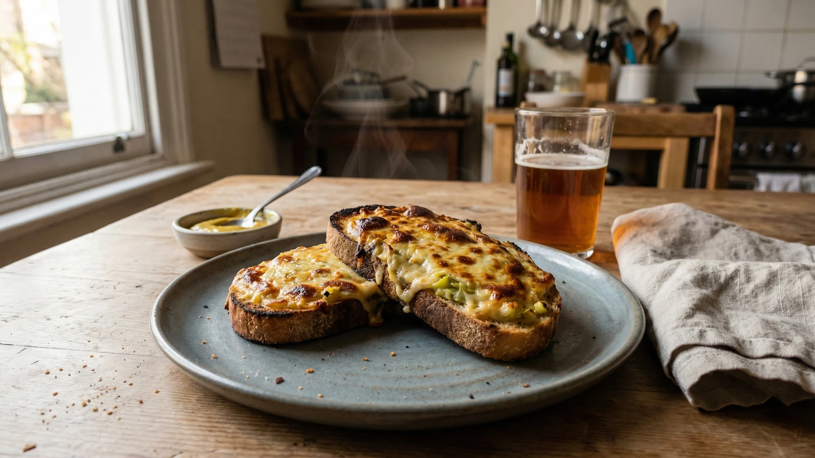 Leek and Caerphilly Rarebit