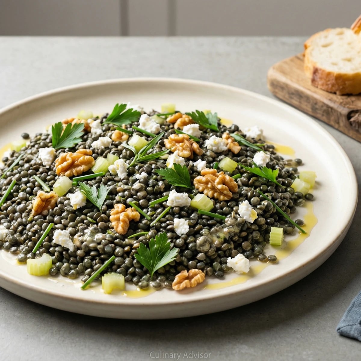 French Lentil Salad with Dijon Vinaigrette