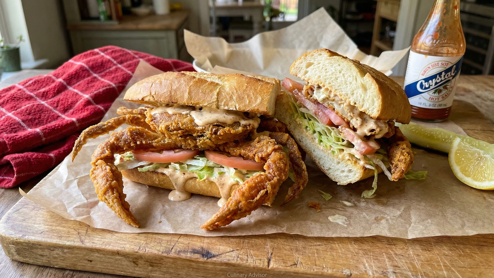 Soft Shell Crab Po' Boy