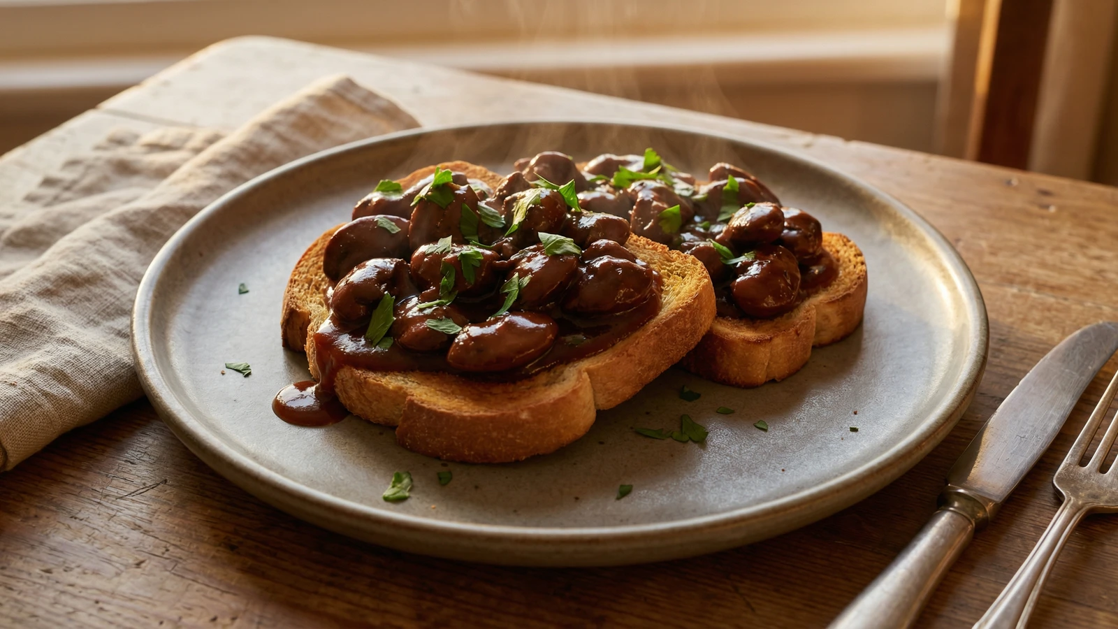 Devilled Kidneys on Toast