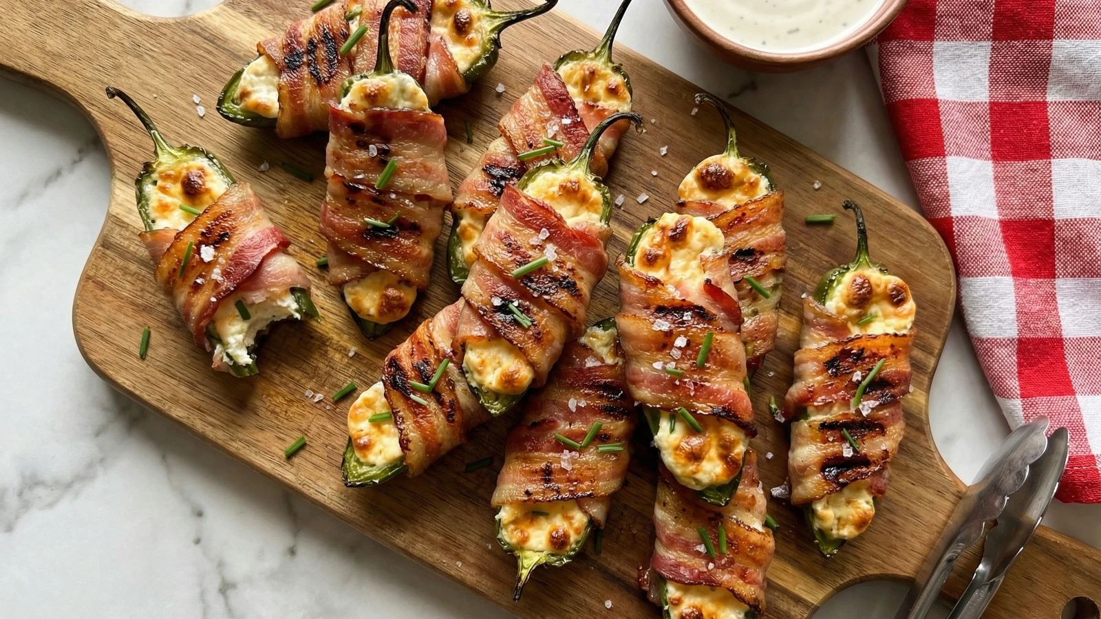Bacon-Wrapped Jalapeño Poppers