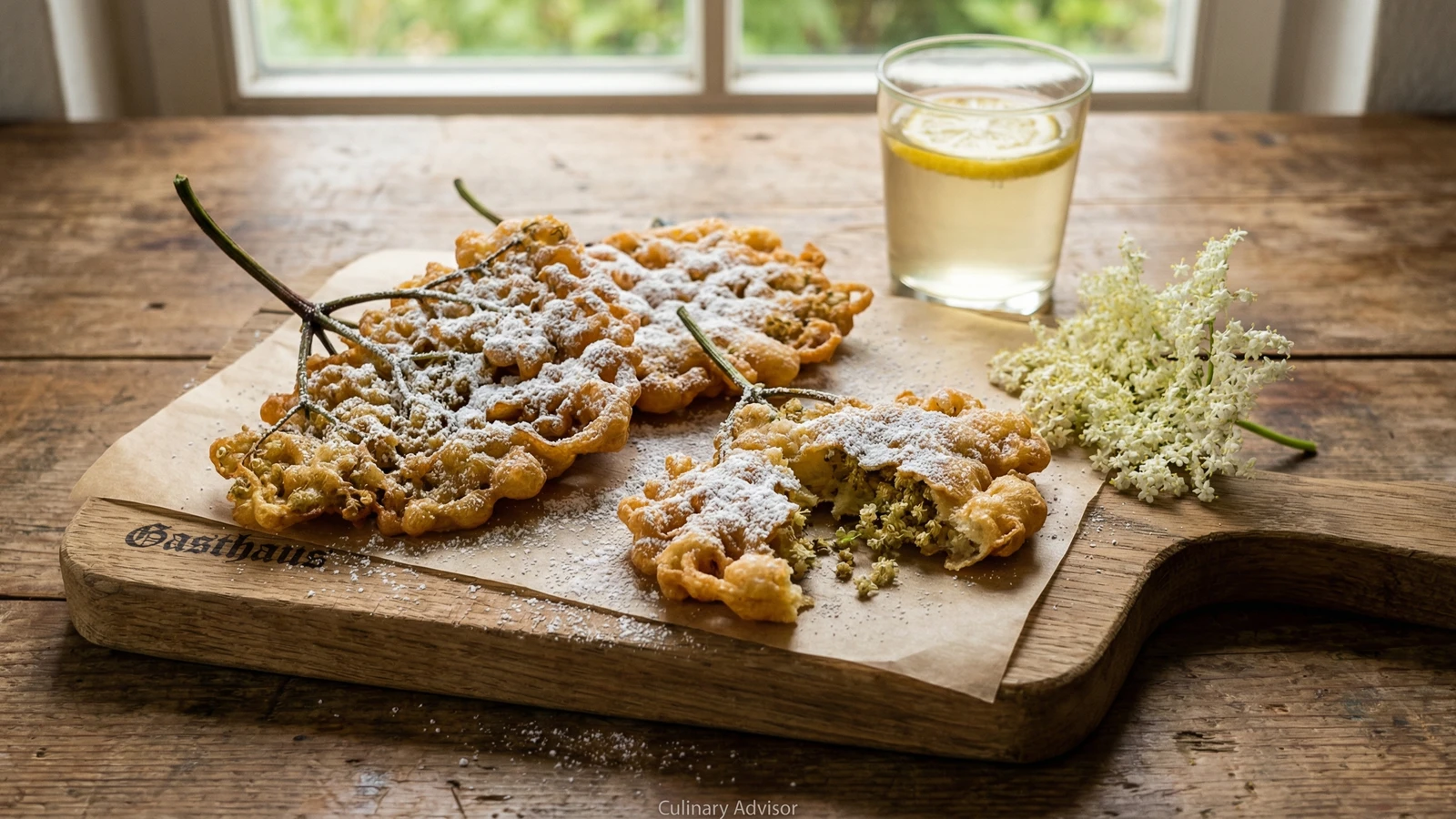 Hollerkücherl (Elderflower Fritters)