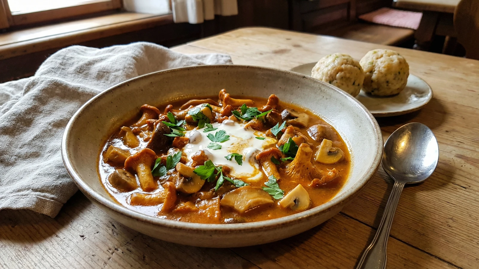 Schwammerlgulasch (Wild Mushroom Goulash)