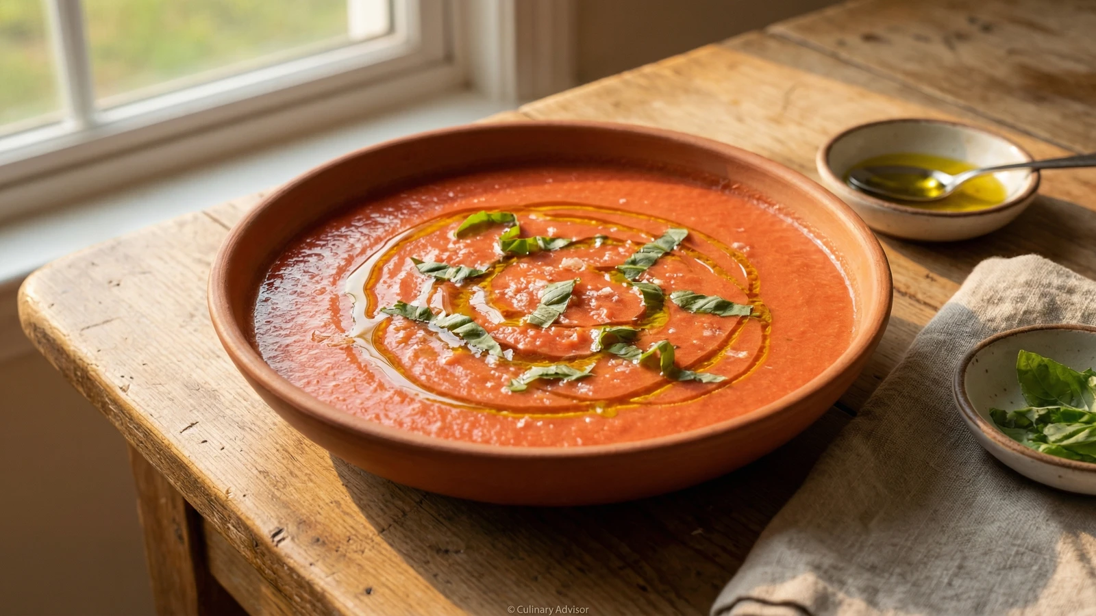 Gazpacho with Peak Summer Tomatoes