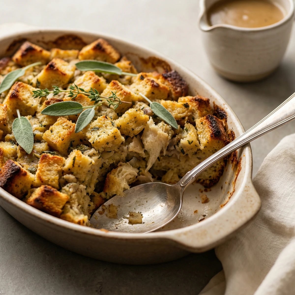 Classic Bread Stuffing with Sage